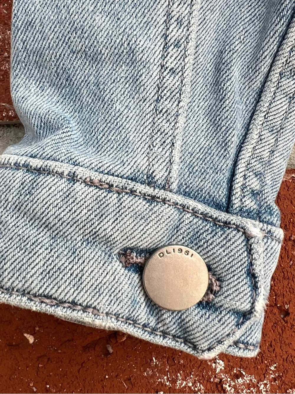 DL1961 Manning Indigo Butterfly Denim Jacket Girls M